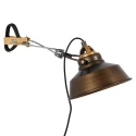 wall luminaire NOVE 1 flame E27 IP20, bronze dimmable