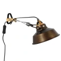 Mexlite wall luminaire NOVE 1 flame E27 IP20, bronze dimmable