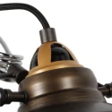 Mexlite wall luminaire NOVE 1 flame E27 IP20, bronze dimmable