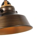 Mexlite wall luminaire NOVE 1 flame E27 IP20, bronze dimmable