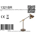 Mexlite table lamp NOVE 1 flame E27 IP20, bronze dimmable