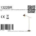 Mexlite floor lamp NOVE 1 flame E27 IP20, bronze dimmable
