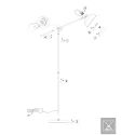 Mexlite floor lamp NOVE 1 flame E27 IP20, bronze dimmable