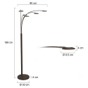 Mexlite floor lamp SYNNA IP20, dimmable