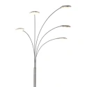 floor lamp SYNNA 5 flames, rotatable, with flex arm, direct / indirect, with cord dimmer IP20
