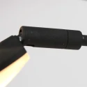 Mexlite floor lamp SYNNA 5 flames, rotatable, with flex arm, direct / indirect, with cord dimmer IP20, black matt dimmable