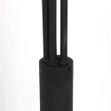 Mexlite floor lamp SYNNA 5 flames, rotatable, with flex arm, direct / indirect, with cord dimmer IP20, black matt dimmable