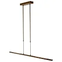 Steinhauer Steinhauer Pendant luminaire ZELENA LED, 3 flames, bronze