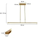 Steinhauer pendant luminaire ZELENA IP20, dimmable