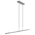 Steinhauer Pendant luminaire ZELENA LED, 3 flames, silver