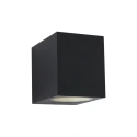 Steinhauer Outdoor wall luminaire LOGAN, 1 flame, GU10, round, black