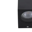 Steinhauer Steinhauer Outdoor wall luminaire LOGAN, 1 flame, GU10, round, black