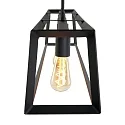 Mexlite Mexlite Pendant luminaire BUCKLEY, 4 flames, black