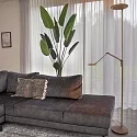 Steinhauer Floor lamp ZODIAC LED, 2 flames, with reading arm, bronze