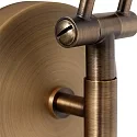 Steinhauer Steinhauer Wall luminaire ZODIAC LED, 1 flame, bronze