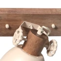 Mexlite ceiling luminaire GEARWOOD 3 flames E27 IP20, creme dimmable