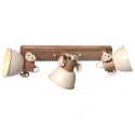 Mexlite ceiling luminaire GEARWOOD 3 flames E27 IP20, creme dimmable
