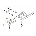 Steinhauer Steinhauer Wall luminaire LITHO LED, 1 flame, 60cm, silver