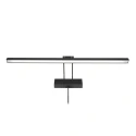 Steinhauer Wall luminaire LITHO LED, 1 flame, 60cm, bronze