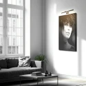 Steinhauer Wall luminaire LITHO LED, 1 flame, 60cm, bronze