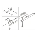 Steinhauer Wall luminaire LITHO LED, 1 flame, 60cm, bronze