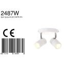 Mexlite Mexlite Spot, 2 flames. GU10, IP44, white