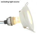 recessed luminaire PÉLITE SPOT round, rigid, with open cable GU10 IP44