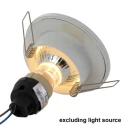 recessed luminaire PÉLITE SPOT round, rigid, with open cable GU10 IP44