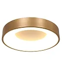Steinhauer ceiling luminaire RINGLEDE - Ø 48CM large, round, direct / indirect IP20, gold dimmable