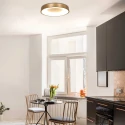 Steinhauer ceiling luminaire RINGLEDE - Ø 48CM large, round, direct / indirect IP20, gold dimmable