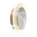 Steinhauer wall and ceiling luminaire LIDO round, adjustable, indirect, perforated IP20, steel brushed dimmable