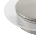 Steinhauer wall and ceiling luminaire LIDO round, adjustable, indirect, perforated IP20, steel brushed dimmable