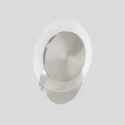Steinhauer wall and ceiling luminaire LIDO round, adjustable, indirect, perforated IP20, steel brushed dimmable