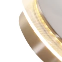 Steinhauer wall and ceiling luminaire LIDO round, adjustable, indirect, perforated IP20, steel brushed dimmable
