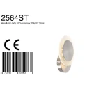 Steinhauer wall and ceiling luminaire LIDO round, adjustable, indirect, perforated IP20, steel brushed dimmable