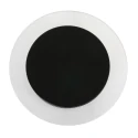 wall and ceiling luminaire LIDO round, adjustable, indirect, perforated IP20, black matt dimmable