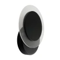 wall and ceiling luminaire LIDO round, adjustable, indirect, perforated IP20, black matt dimmable