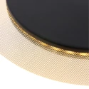 wall and ceiling luminaire LIDO round, adjustable, indirect, perforated IP20, black matt dimmable