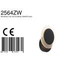 wall and ceiling luminaire LIDO round, adjustable, indirect, perforated IP20, black matt dimmable