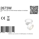 ceiling luminaire FEZ 1 flame IP20, white dimmable