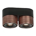 Mexlite ceiling luminaire FEZ BLACK IP20, dimmable