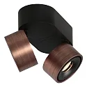 Mexlite ceiling luminaire FEZ BLACK IP20, dimmable