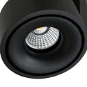 Mexlite ceiling luminaire FEZ 2 flames, oval, swivelling, rotatable, set back IP20, black matt dimmable