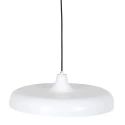Steinhauer pendant luminaire KRISIP down, 1 flame, flat E27 IP20, white matt dimmable
