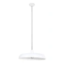 Steinhauer pendant luminaire KRISIP down, 1 flame, flat E27 IP20, white matt dimmable