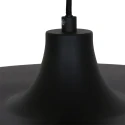 Steinhauer pendant luminaire KRISIP down, 1 flame, flat E27 IP20, black matt dimmable