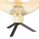 Steinhauer table lamp REFLEXION 1 flame E27 IP20, brass dimmable