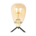 table lamp REFLEXION 1 flame E27 IP20, brass dimmable