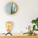 table lamp REFLEXION 1 flame E27 IP20, brass dimmable