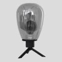 Steinhauer table lamp REFLEXION - Ø 15CM 1 flame, high, with switch, with plug E27 IP20, black matt 